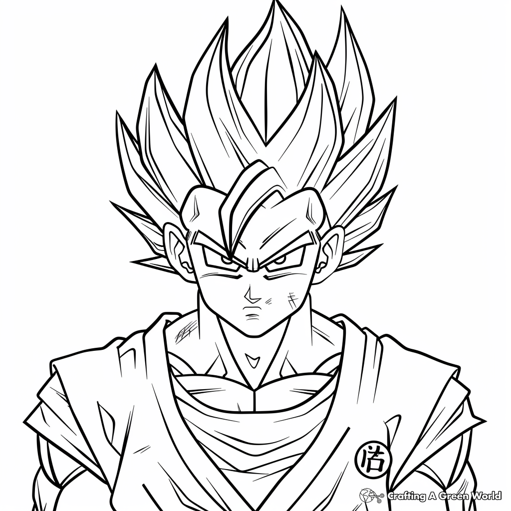 Ultra Instinct Goku Coloring Pages Free U0026 Printable 