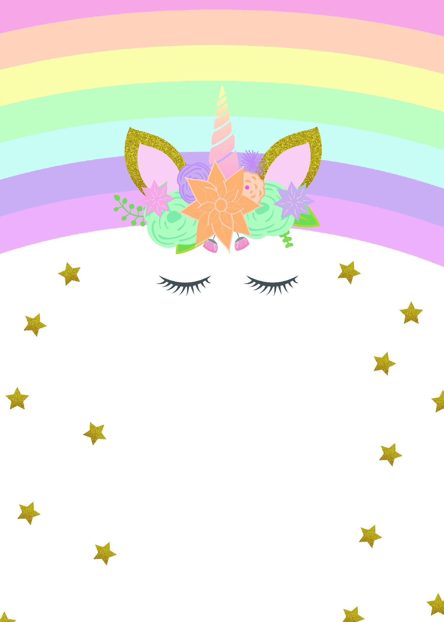 free printable unicorn party invitations