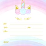 Unicorn Invitation Free Printable Templates Easy To Download 