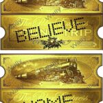 Unique Personalized Polar Express Ticket Printable Front And Back 