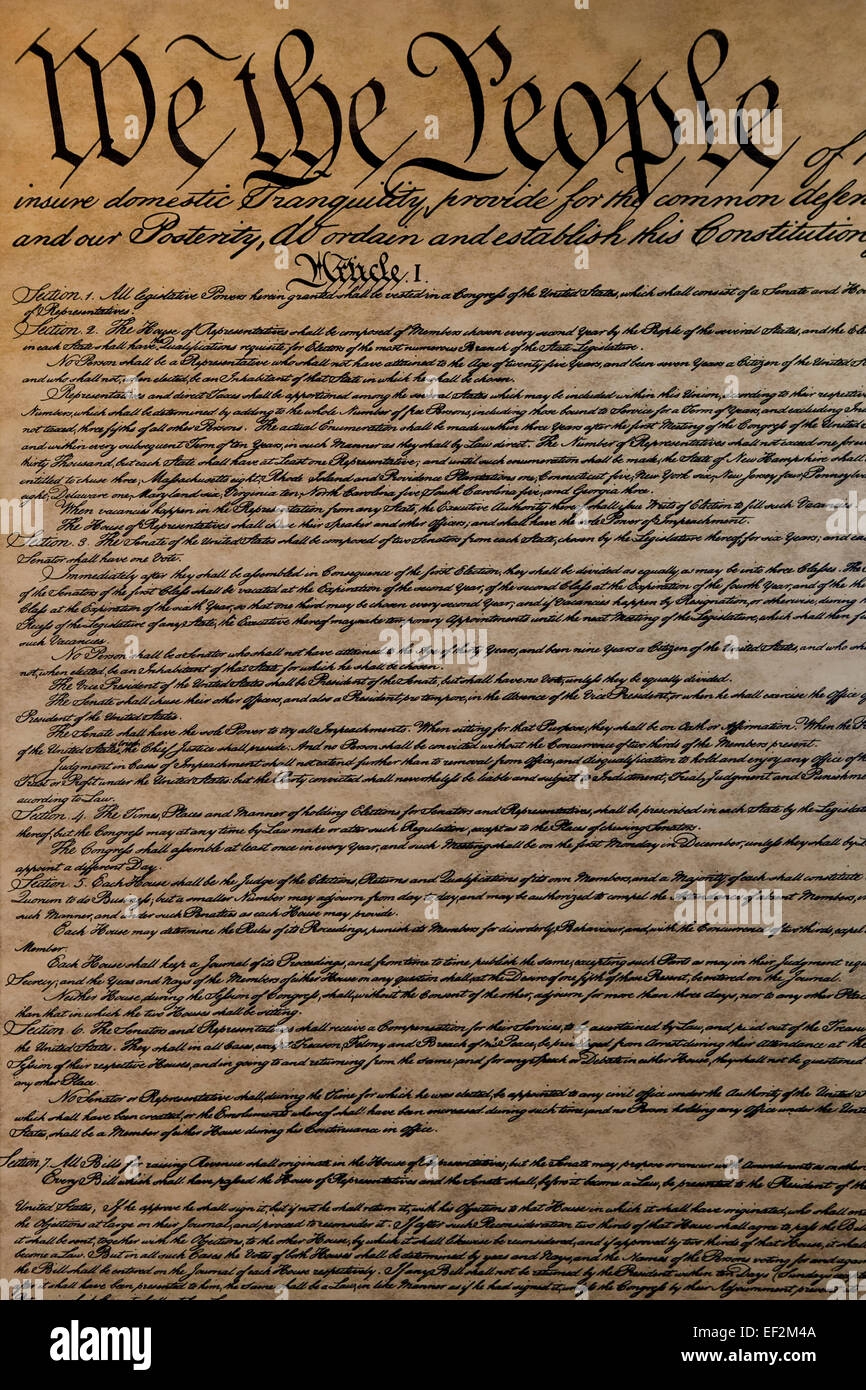 united states constitution printable