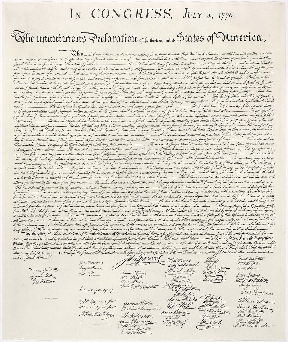 United States Declaration Of Independence Wikipedia