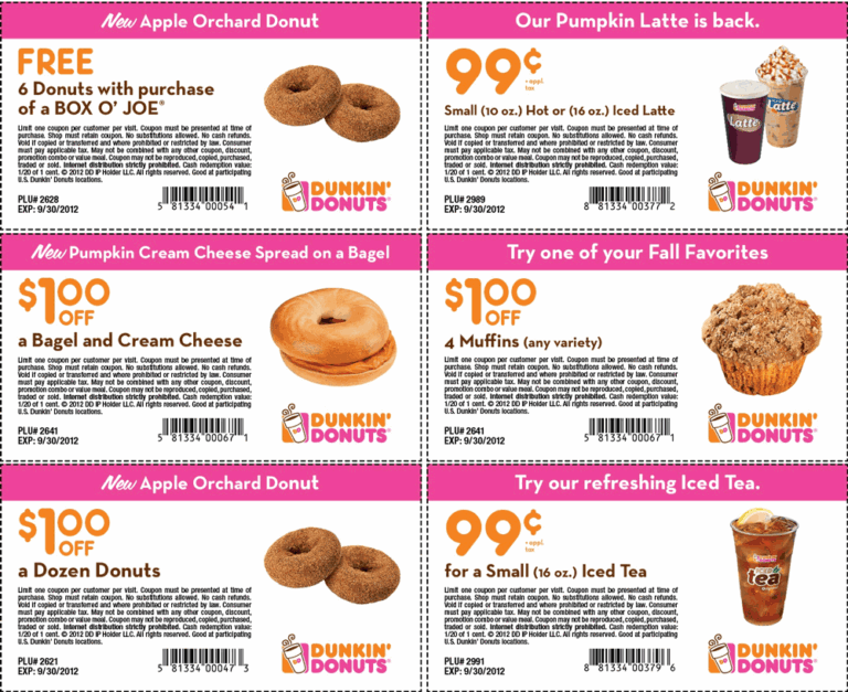 Unlocking The Best Deals Your Guide To Free Dunkin Donuts Coupons