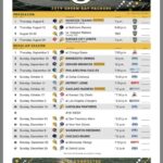 Updated A Look Ahead At The 2019 Packers Schedule