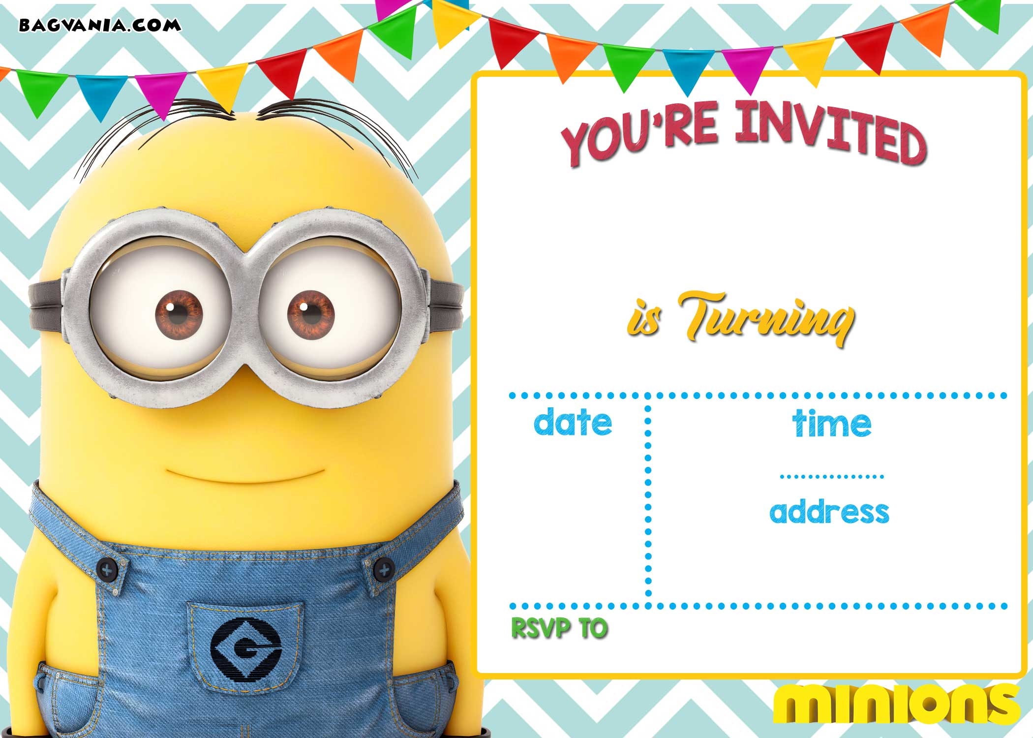 UPDATED Bunch Of Minion Birthday Party Invitations Ideas FREE Downloadable