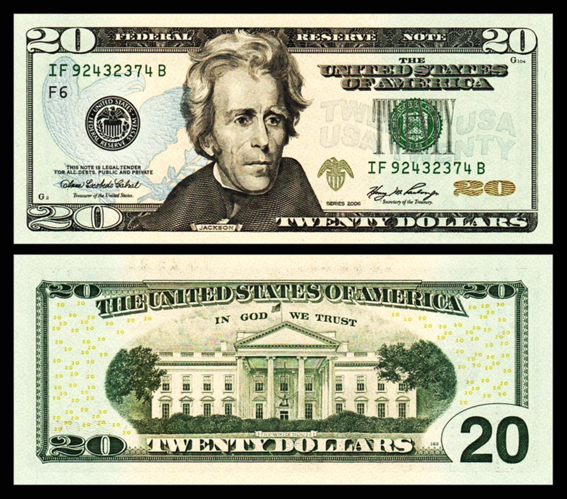 USA FEDERAL RESERVE NOTE 20 DOLLARS 2006 UNCIRCULATED F 6 ATLANTA 