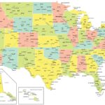 USA Map With States And Cities GIS Geography