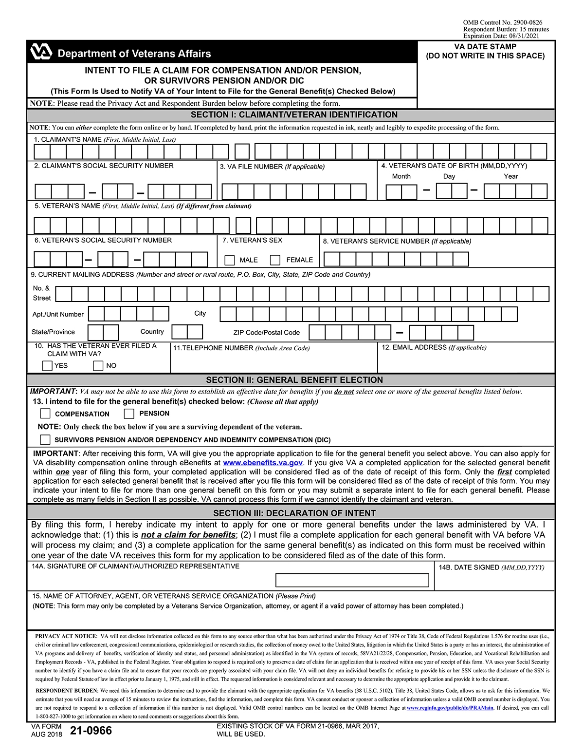va form 5655 printable