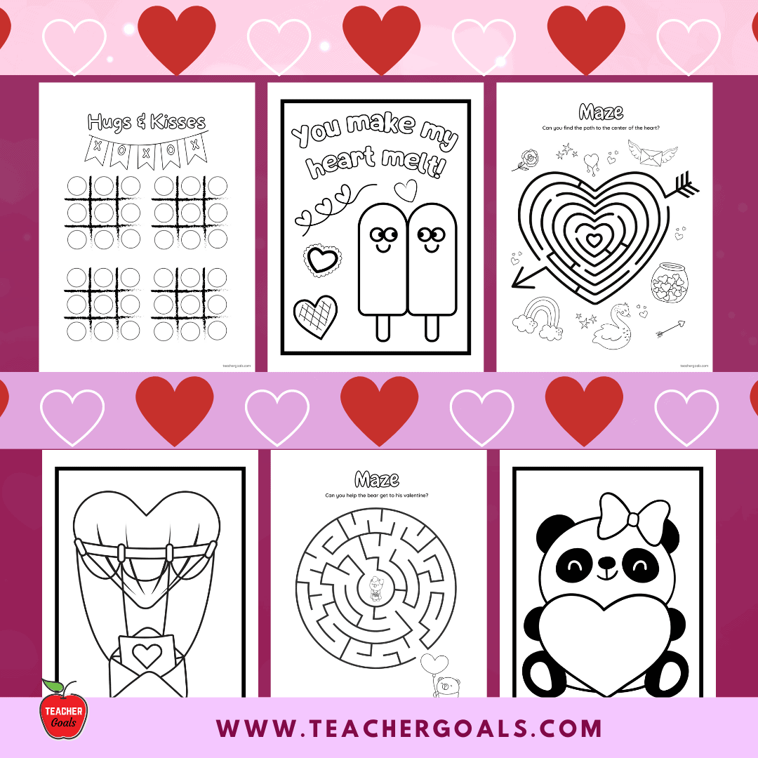 Valentine s Day Coloring Book U0026 Activity Book Valentine s Day Coloring Pages Valentine s Day Party Printable Coloring Book