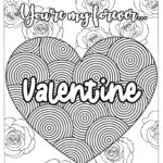 Valentine s Day Coloring Pages Valentine s Day Gift Printable 