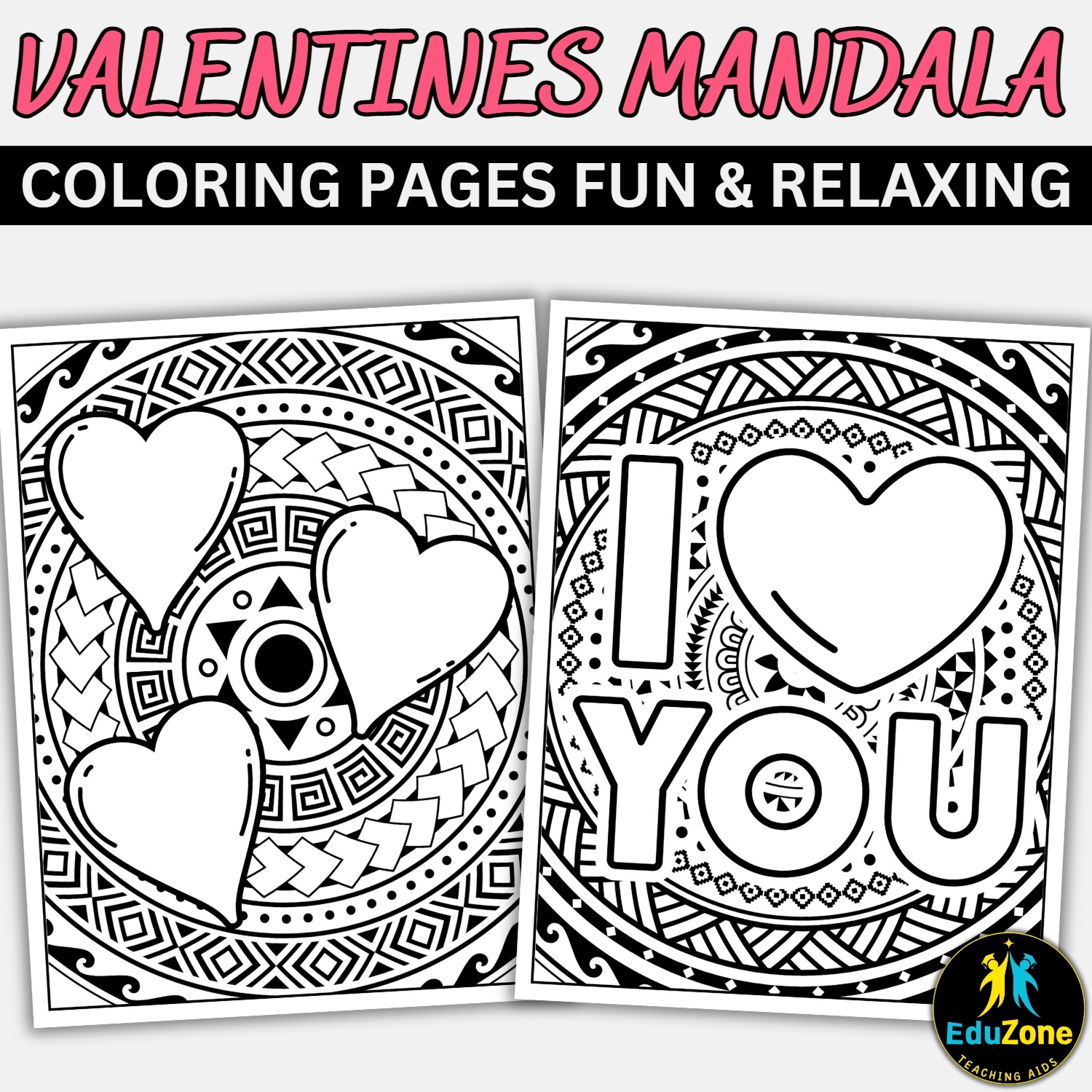Valentine s Day Mandala Coloring Pages Relaxing U0026 Printable Valentines Day Fun For All Kids 