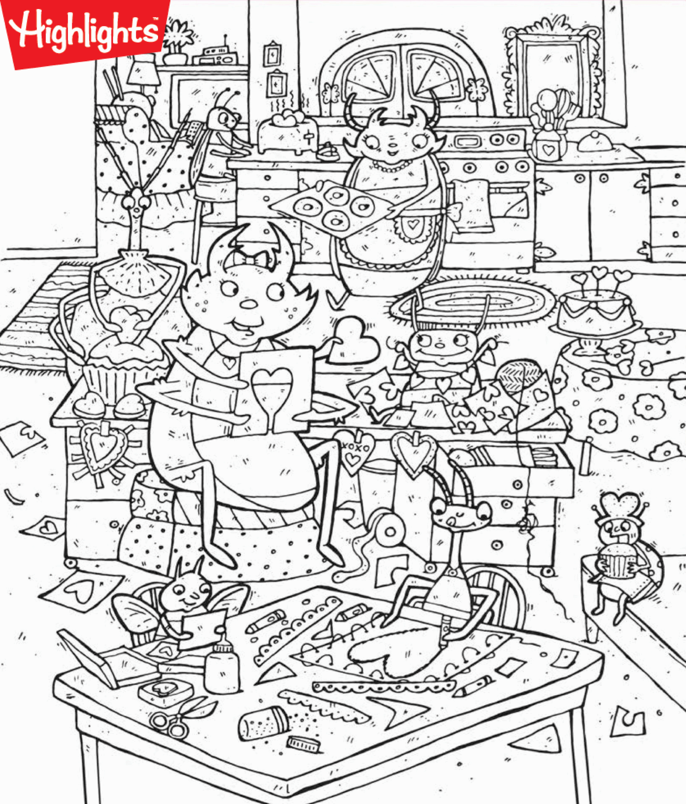 Valentines Day Hidden Picture Puzzle Printable Printable Design Resources