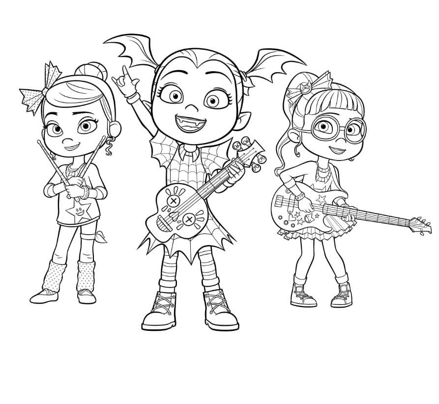 Vampirina Coloring Pages Printable For Free Download Worksheets 