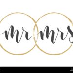 Vector Illustration Handwritten Lettering Of Mr And Mrs Template For Banner Greeting Card Postcard Wedding Invitation Poster Or Sticker Stock Vector Image U0026 Art Alamy