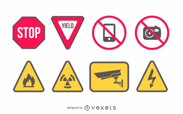 Vector Printable Warning Signs Vector Download