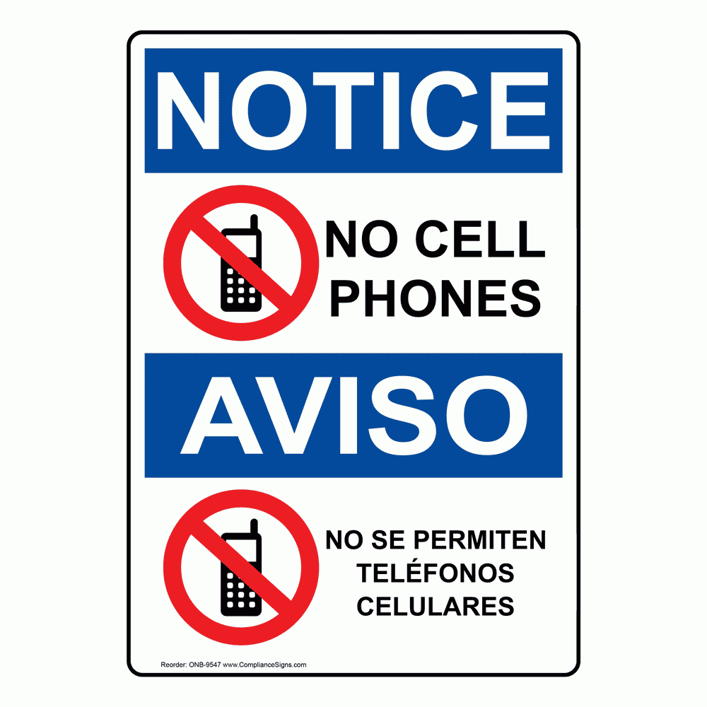 no cell phone sign printable
