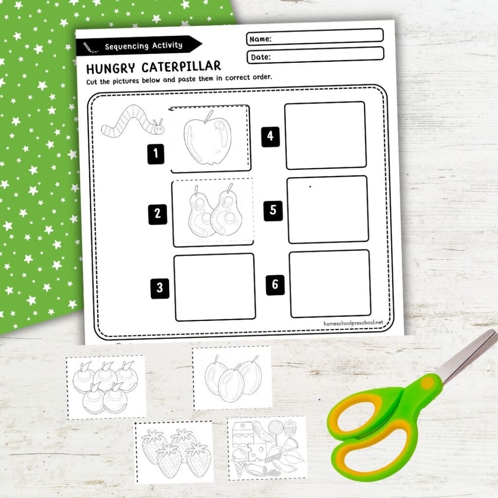 Very Hungry Caterpillar Sequencing Activity For Kids Very Hungry Caterpillar Sequencing Activity For Kids