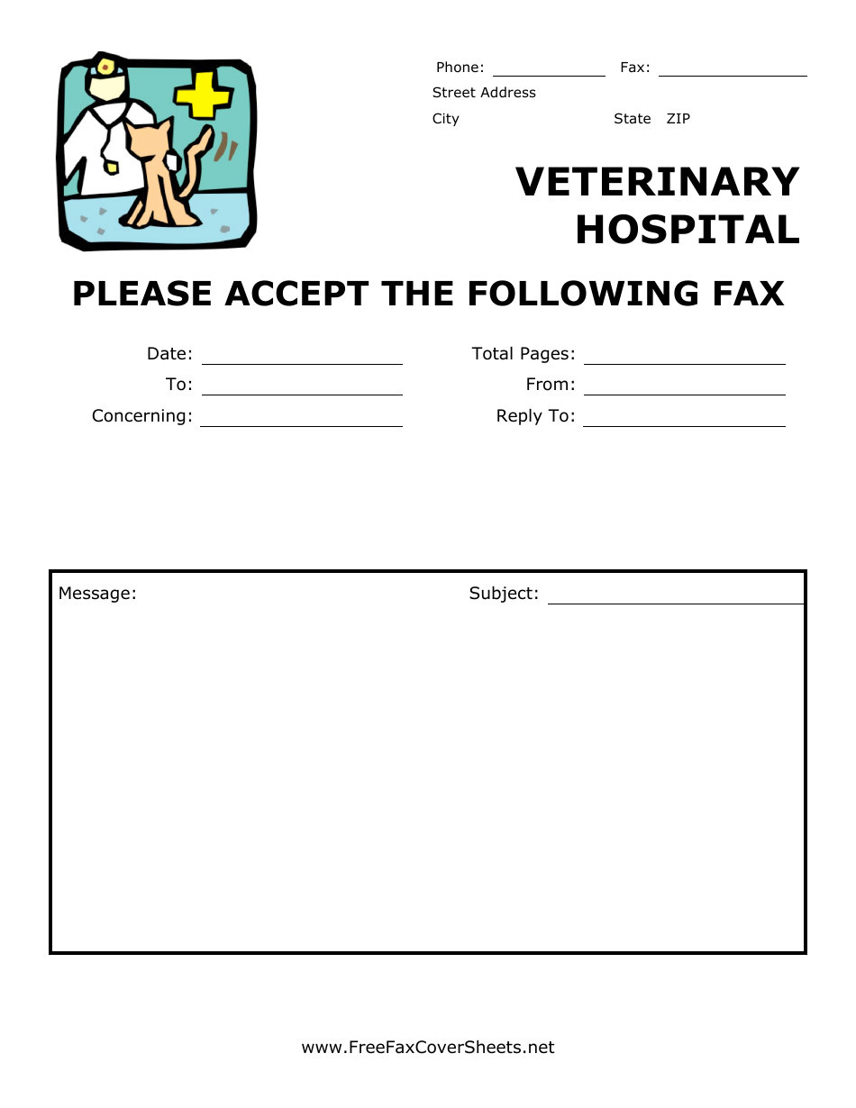 generic fax cover sheet printable