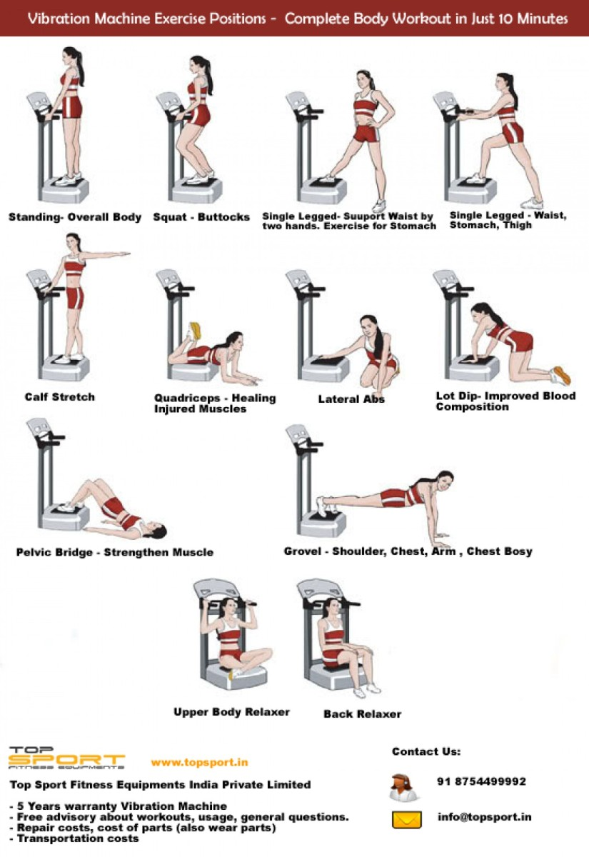 printable whole body vibration exercise chart