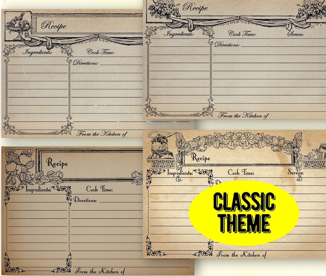 printable blank recipe cards printable blank recipe cards