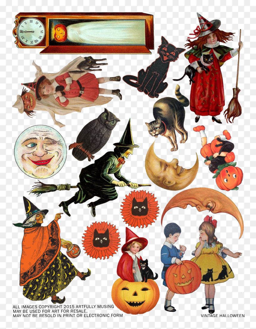 Vintage Halloween Png Vintage Halloween Clipart Free Transparent Png Vhv