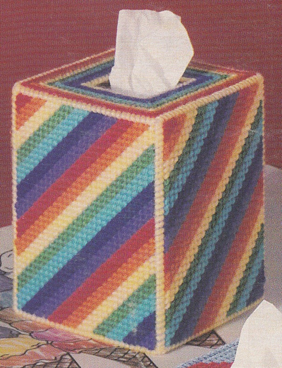 free printable plastic canvas tissue box patterns