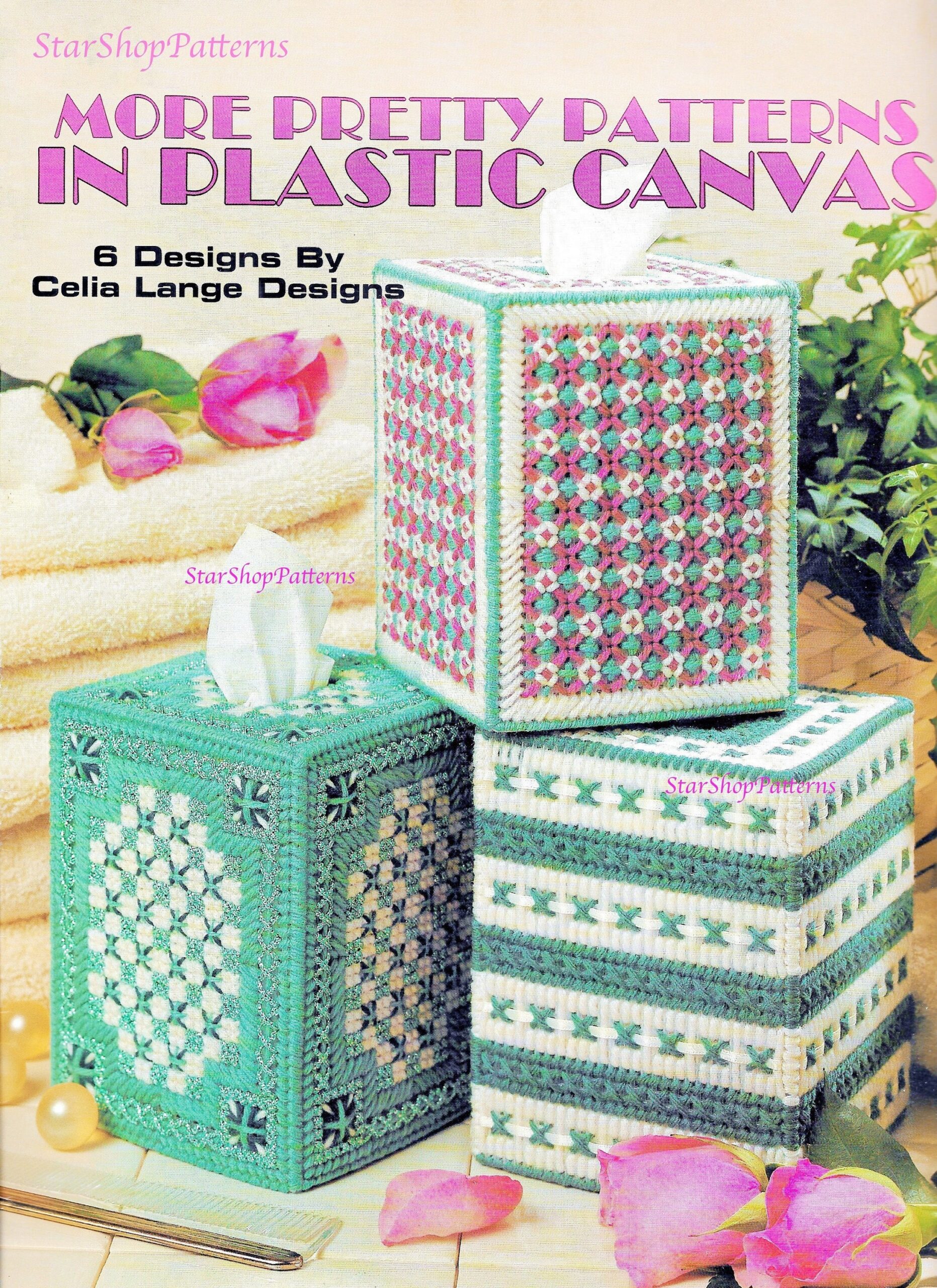 Vintage Plastic Canvas Pattern Book PDF Ebook Metallic Threads 