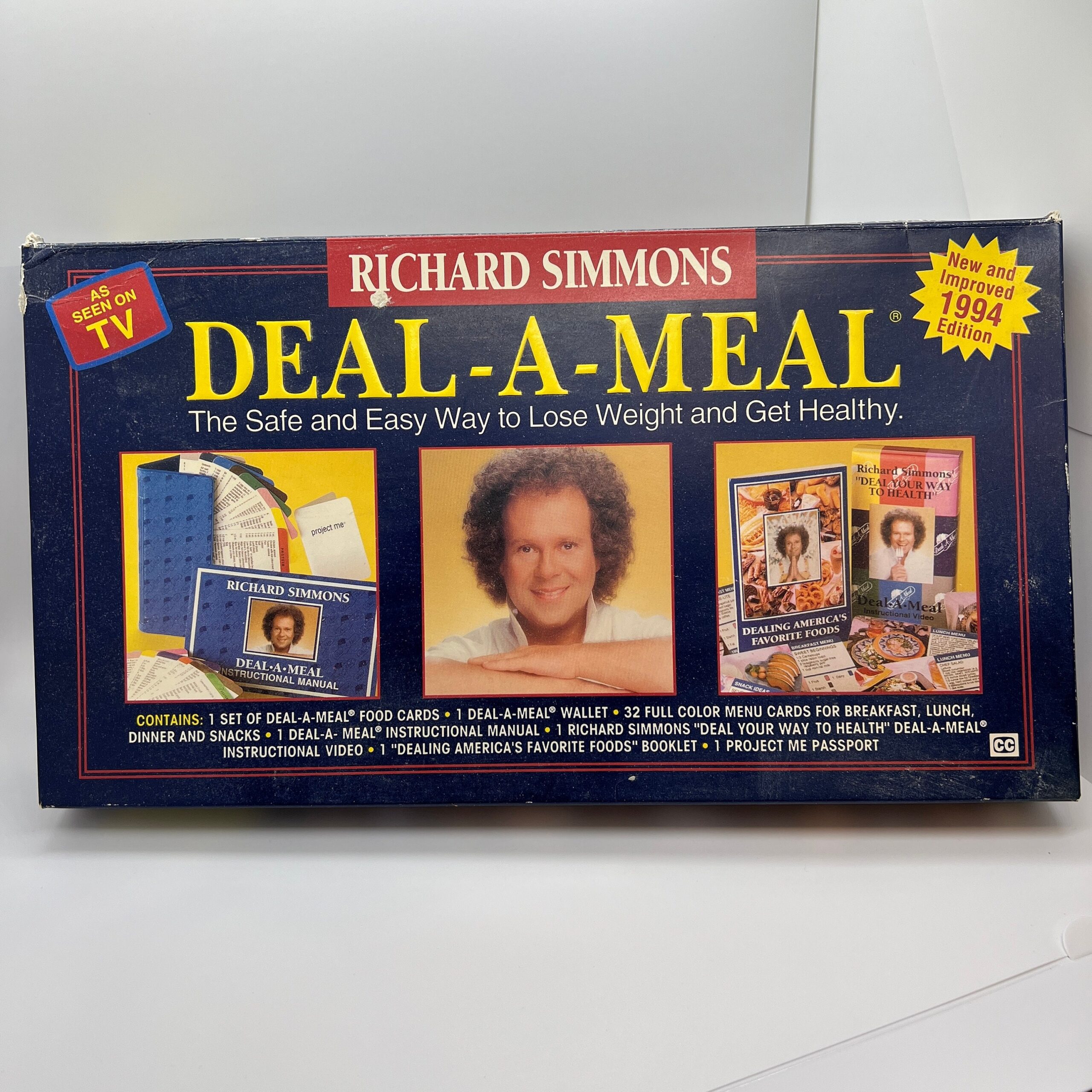 Vintage Richard Simmons DEAL A MEAL Weightloss Kit 1994 Edition As Seen On TV