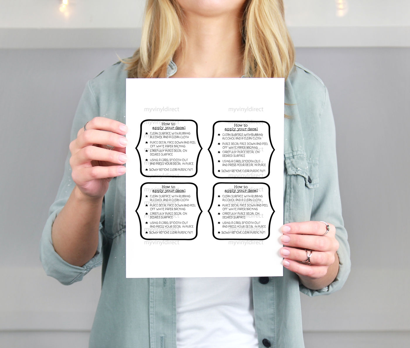 Vinyl Decal Application Instructions Printable File By My Vinyl 