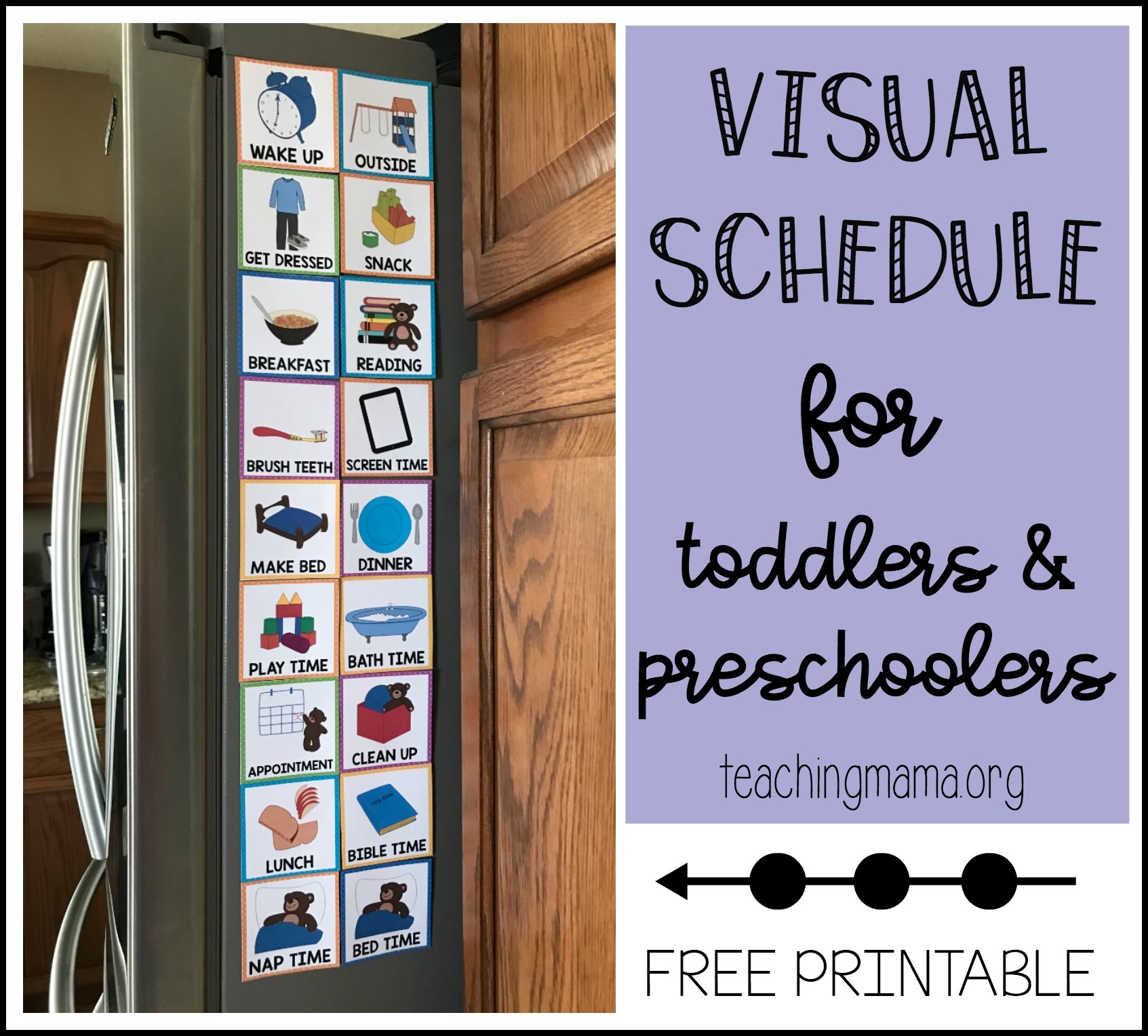 Visual Schedule For Toddlers Visual Schedule For Toddlers