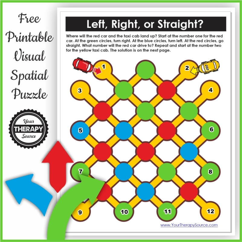 Visual Spatial Reasoning Puzzle Freebie Your Therapy Source Visual Spatial Reasoning Puzzle Freebie Your Therapy Source