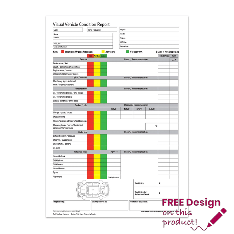 Visual Vehicle Condition Report Fast U0026 Free UK Delivery