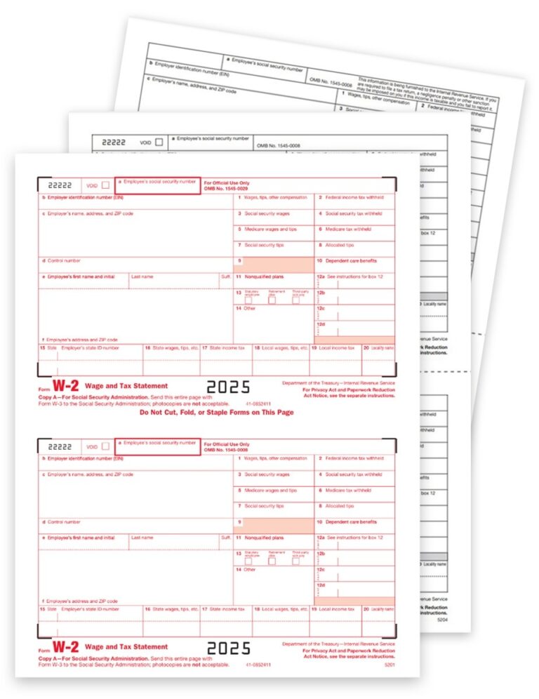 W2 Tax Form Sets Official IRS W 2 Forms Discount Tax Forms