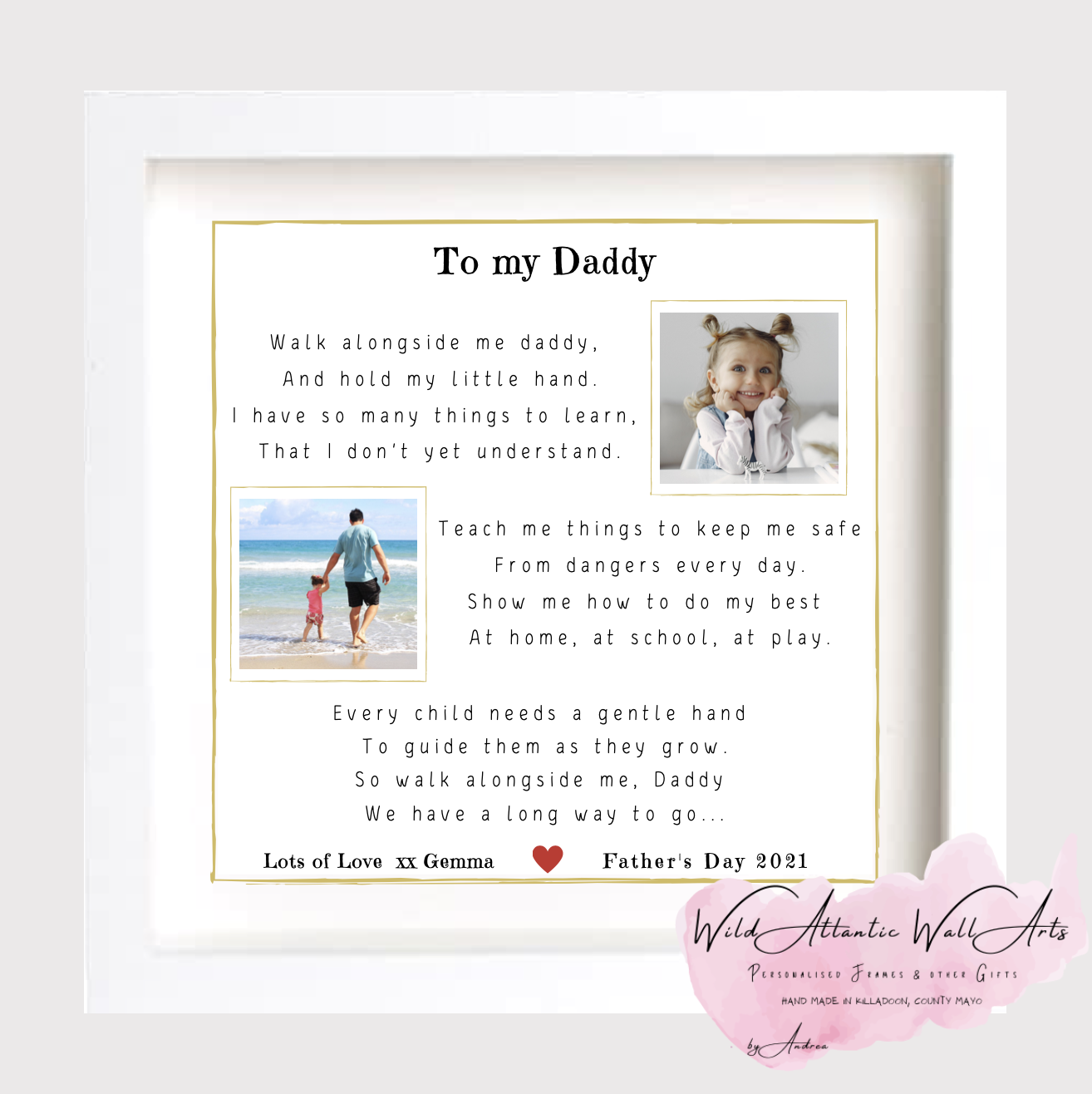 walk alongside me daddy printable