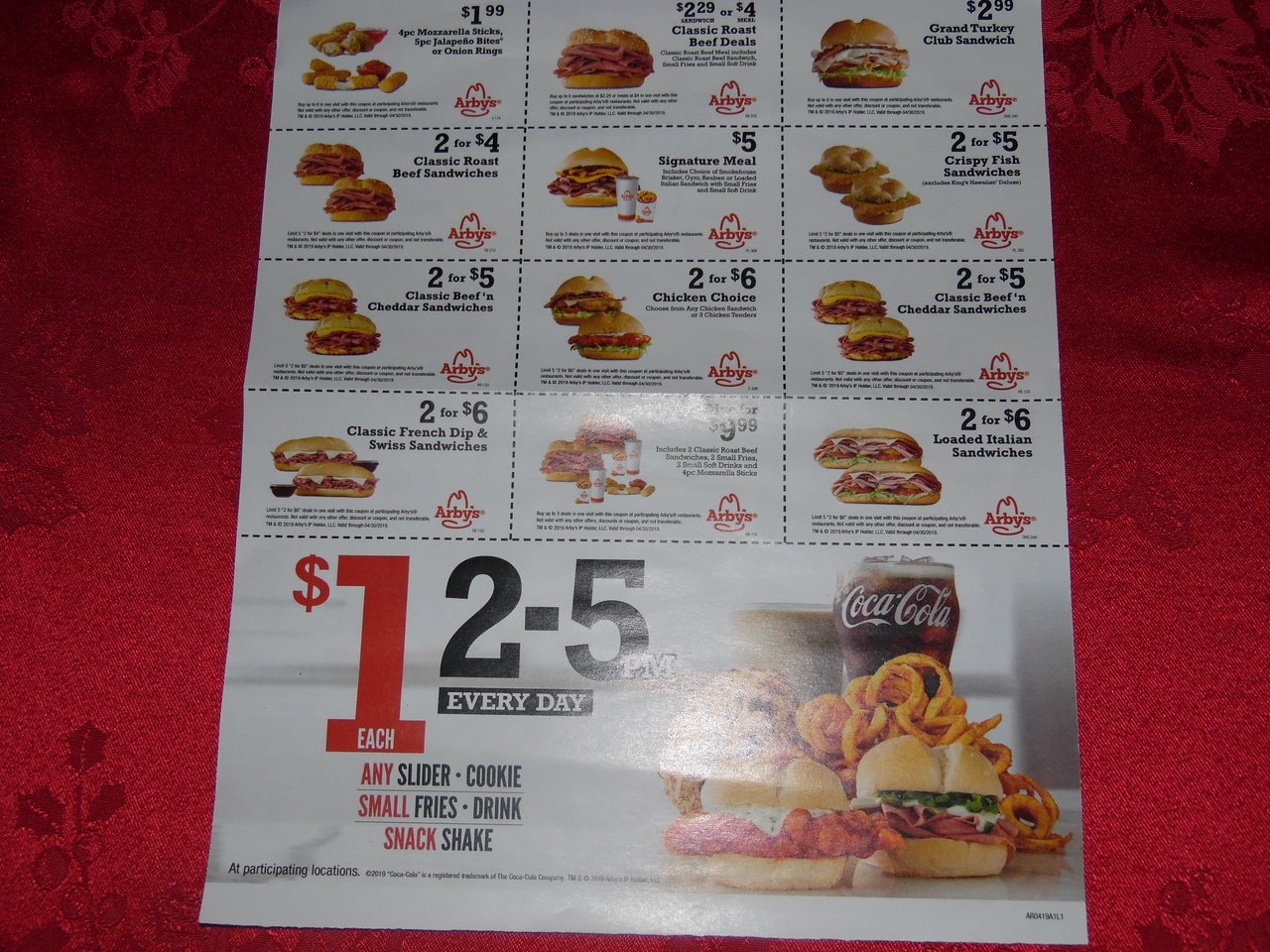 WALL MENU Picture Of Arby s Statesville Tripadvisor