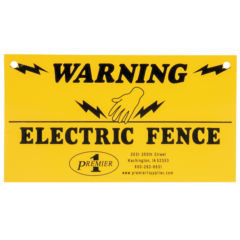printable electric fence warning sign