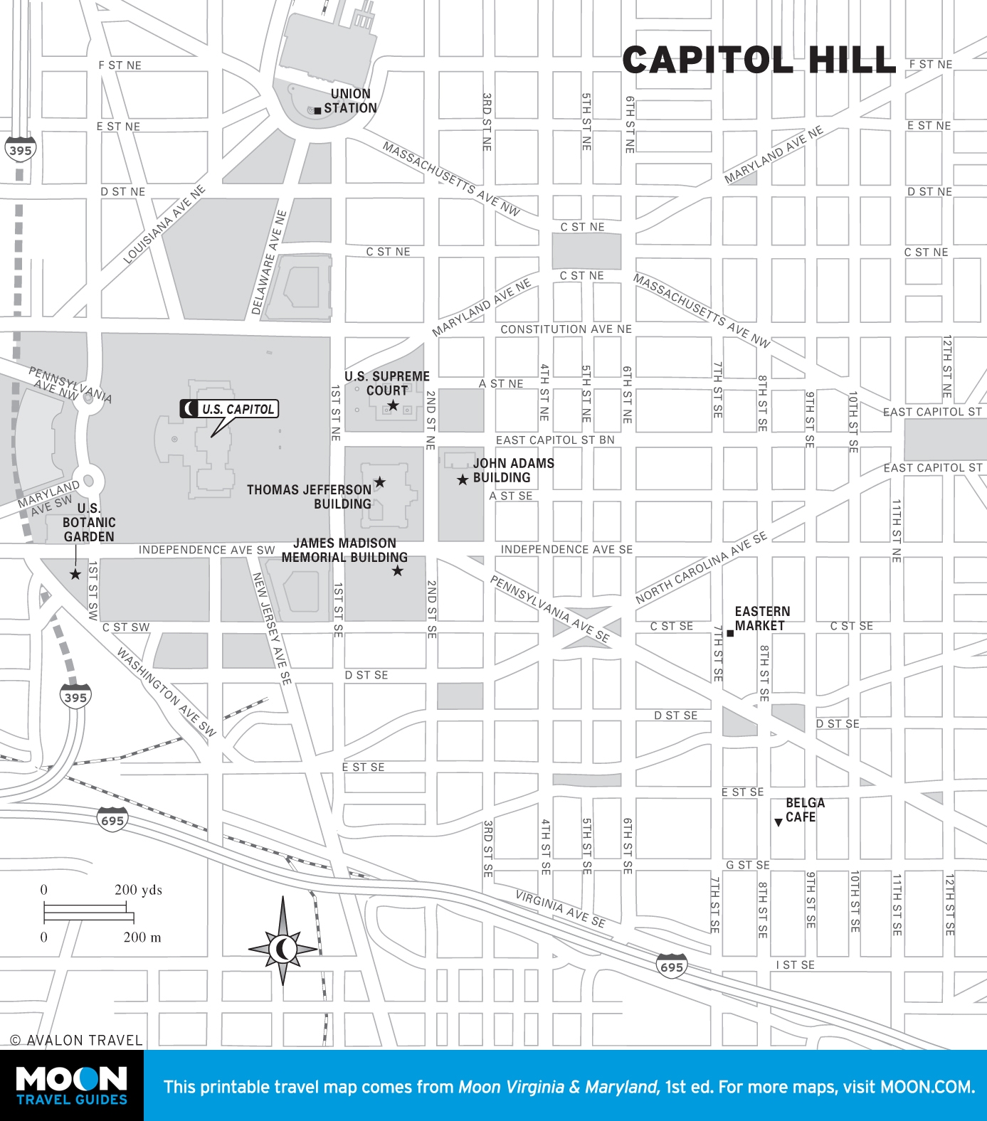 washington dc tourist map printable