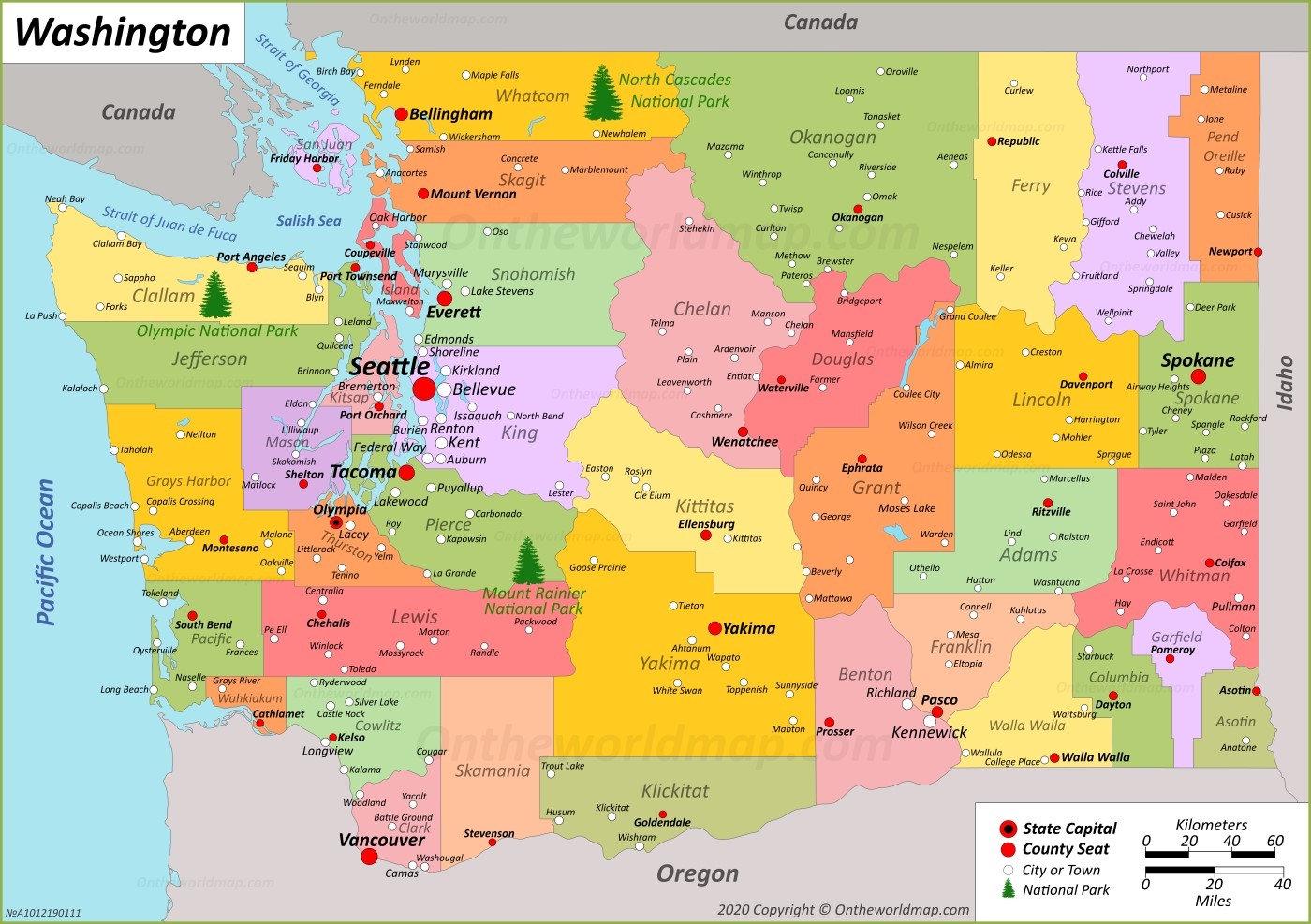 printable maps of washington state