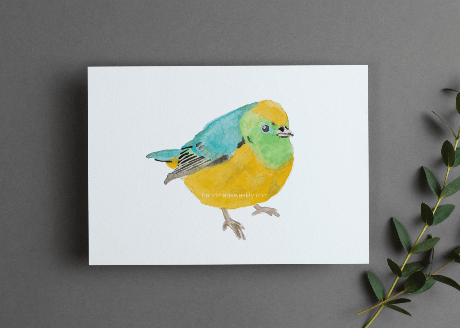 Watercolor Bird Print Free Download Handmade Weekly
