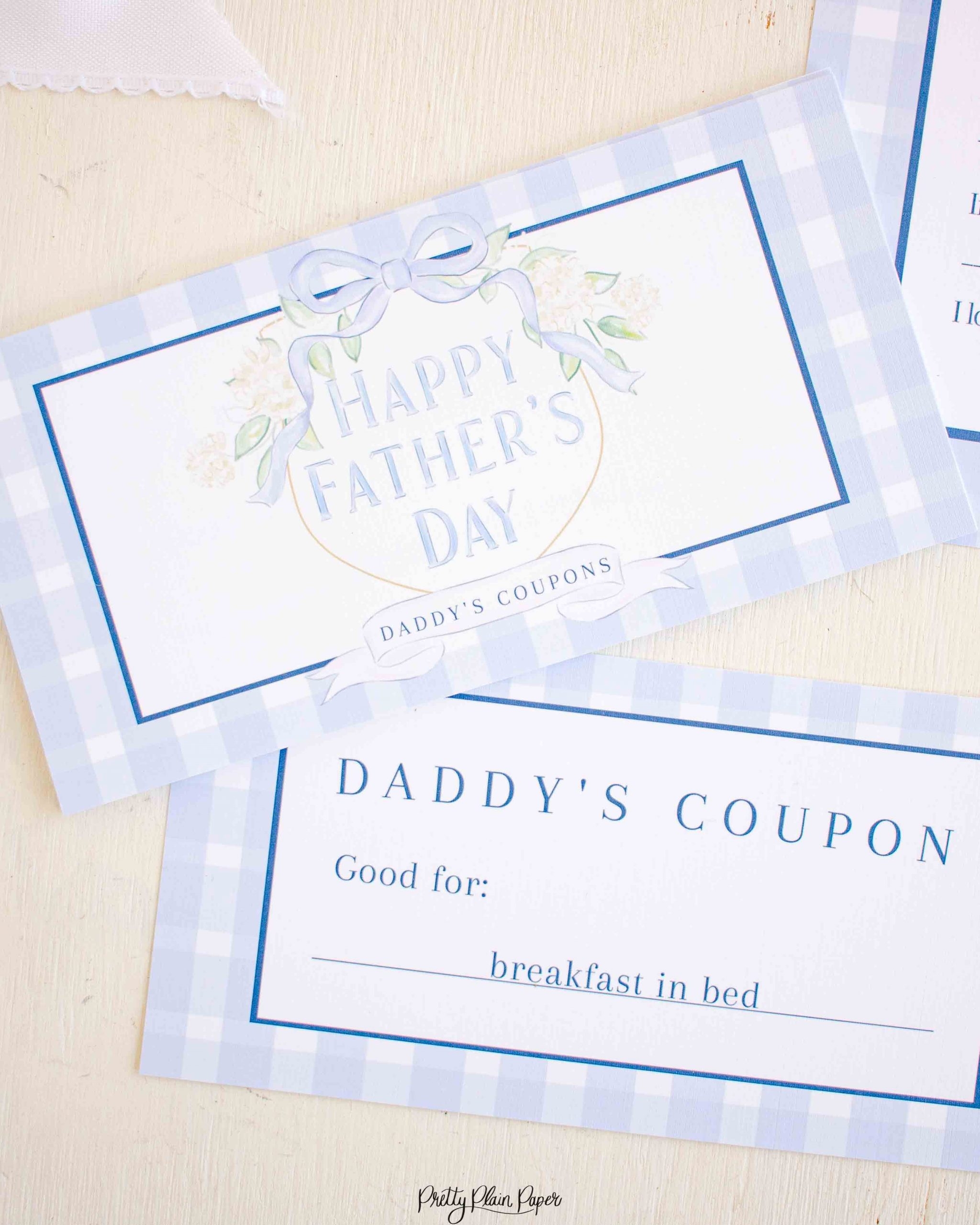 Watercolor Crest Father s Day Coupons