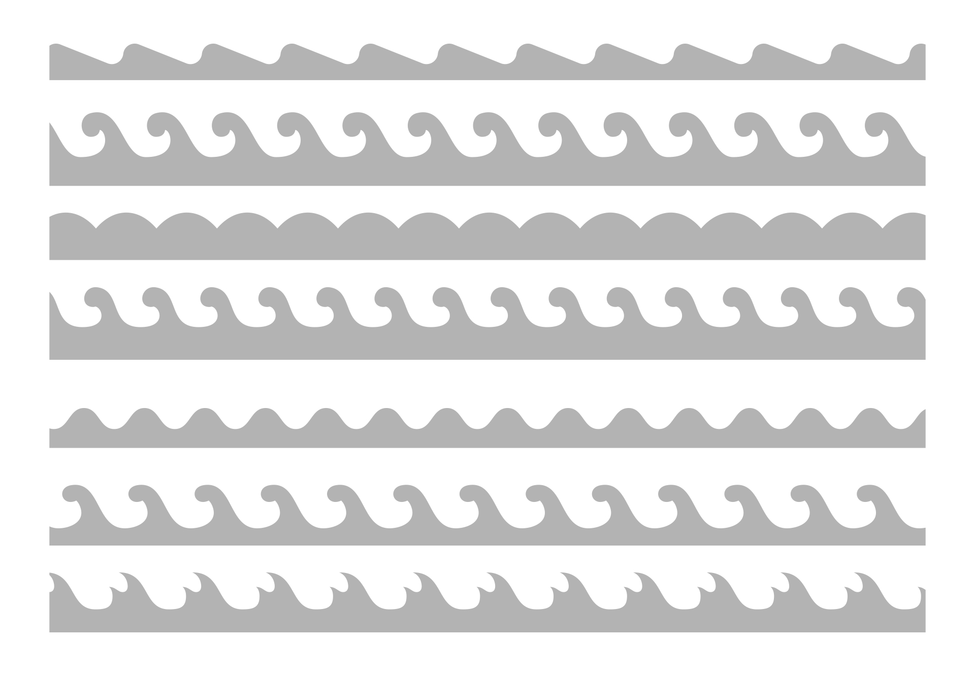 Wave Stencil 10 Free PDF Printables Printablee