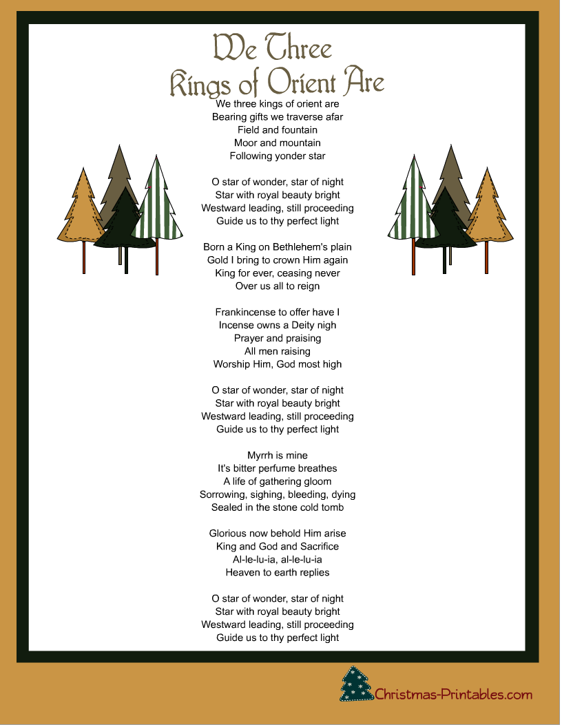 We Three Kings Learn How To Sing Christmas Carols In Four Parts We Three Kings Learn How To Sing Christmas Carols In Four Parts