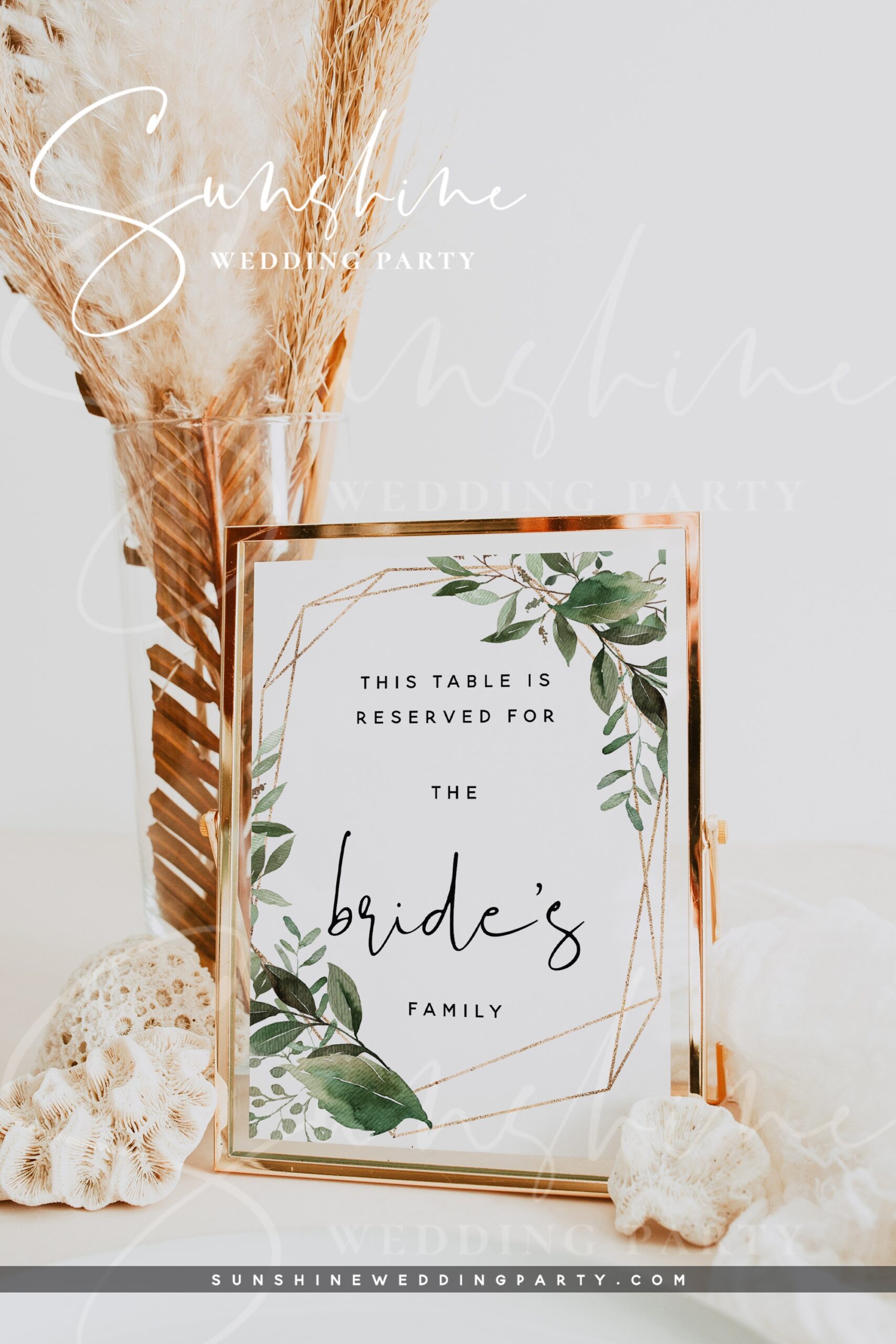 Wedding Reserved Table Sign Template Greenery Reserved Sign Template Greenery Printable Reserved Sign Editable Reserved Sign Template G5 Etsy