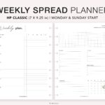 Weekly Planner Printable Happy Planner Classic Weekly Schedule Weekly To do List Task List Habit Tracker Week On 2 Pages HP Classic Etsy