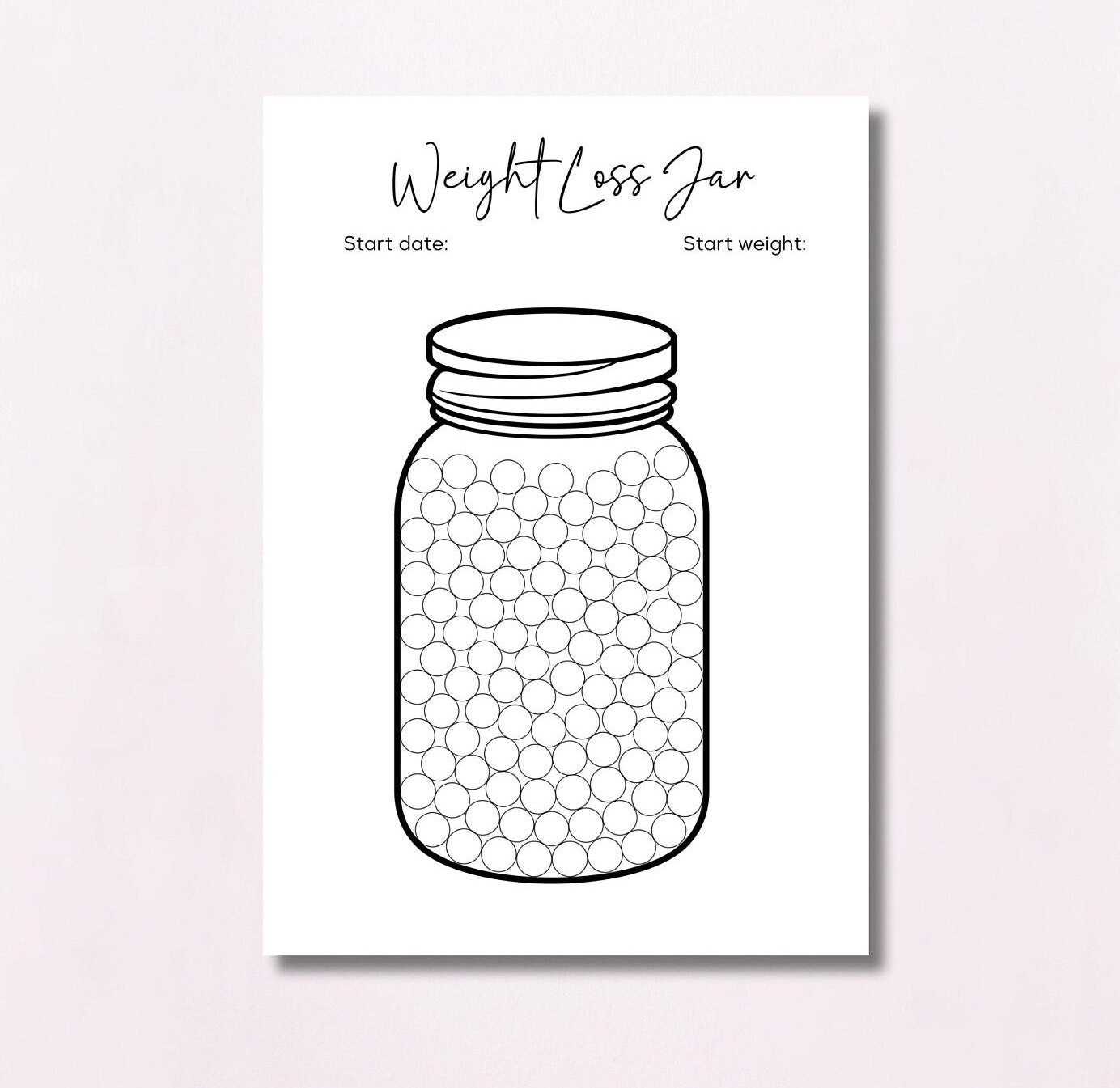Weight Loss Jar Printable 55