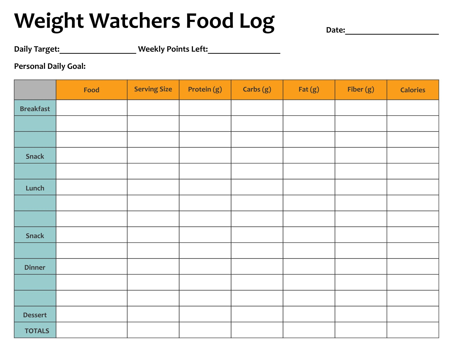 Weight Watchers Journal 10 Free PDF Printables Printablee Weight Watchers Journal 10 Free PDF Printables Printablee