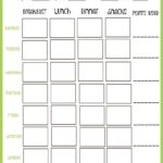 Weight Watchers Weekly Points Tracker Free Printable STOCKPILING 