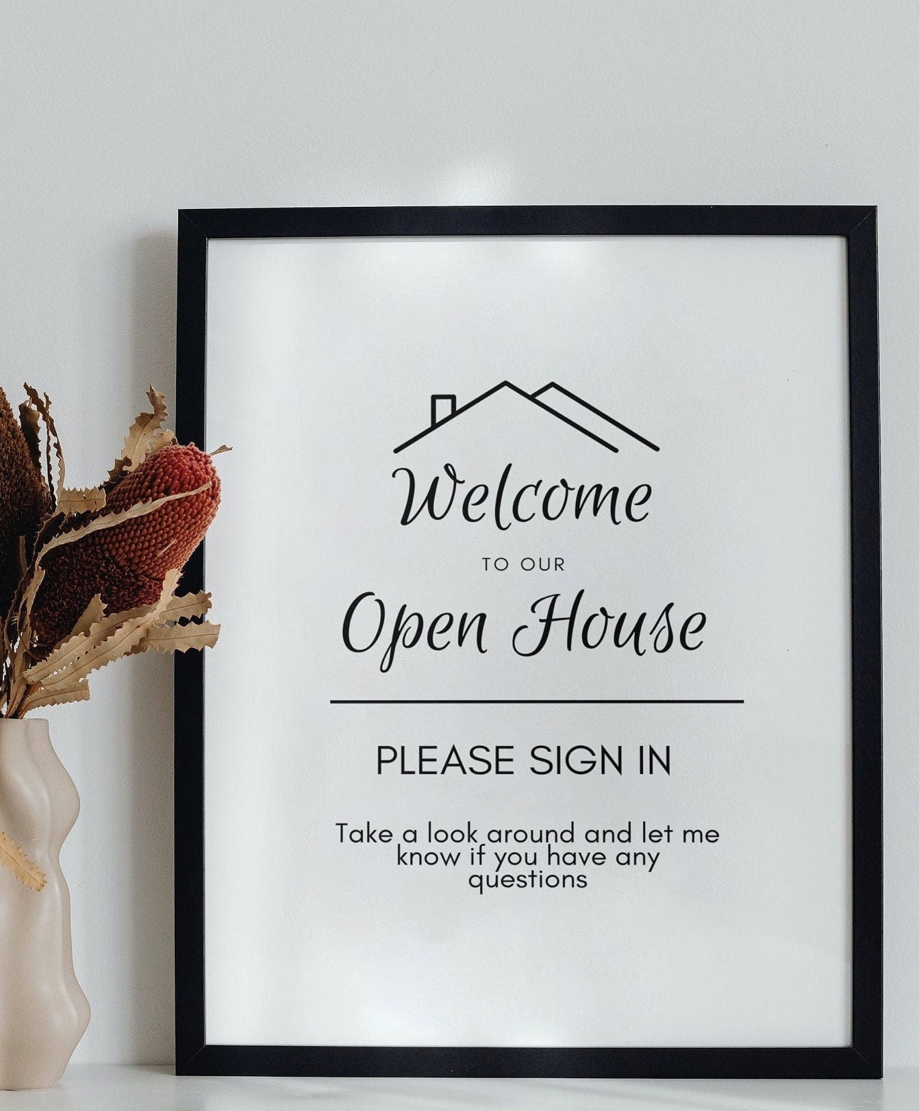 Welcome To Our Open House Template Etsy