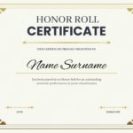What Is Honor Roll Certificate 7 Free Editable Templates Sertifier