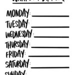 What s For Dinner Printable PDF Digital Download